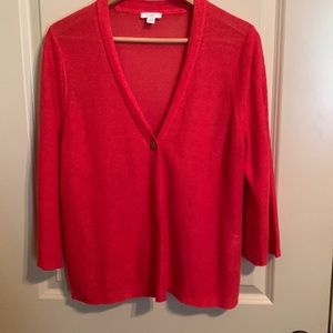 Linen blend cardigan